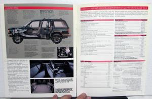 1993 Ford Explorer Special Service Options Brochure Police Fire Department Fleet