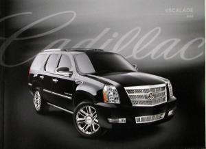 2010 Cadillac Escalade Hybrid EXT ESV Sales Brochure Original