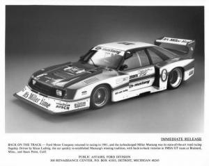 1981 Ford Miller Mustang Press Photo 0393