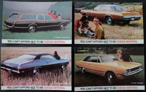 NOS Mopar 1971 Dodge Post Cards Coronet Custom Crestwood Dart Swinger Demon