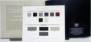 2000 Cadillac Seville & STS SLS Sales Brochure with Color Guide Original