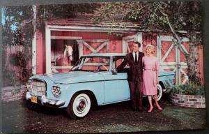 1962 Studebaker Lark Post Card Mr ED Show Alan Young Connie Hines NOS
