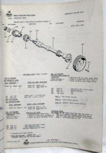 1973-1974 Mack U607T 2473-92 Model Truck Parts Book - Number 3371