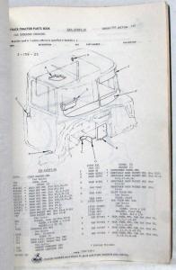 1973-1974 Mack U607T 2473-92 Model Truck Parts Book - Number 3371