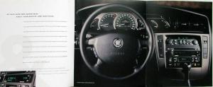 2001 Cadillac Catera Sales Brochure & Interior & Exterior Paint Chip Sheet Orig