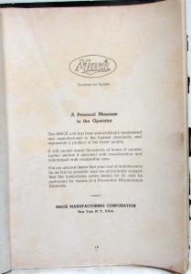 1941 Mack ENDM-605 Diesel Truck Engine Maintenance Shop Manual