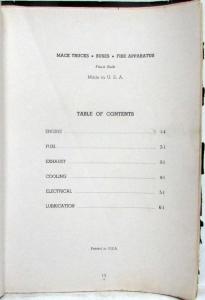 1941 Mack ENDM-605 Diesel Truck Engine Maintenance Shop Manual