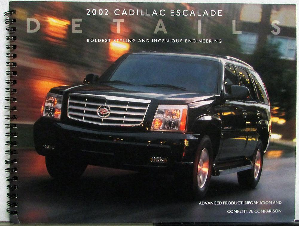 2002 Cadillac Escalade Details Product Info Comparison DEALER ONLY ITEM Original