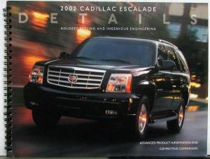 2002 Cadillac Escalade Details Product Info Comparison DEALER ONLY ITEM Original