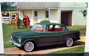 1960 Studebaker Lark Post Cards Set of 4 Hardtop Wagon Convertible Sedan NOS