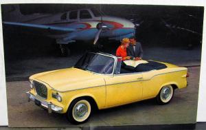 1960 Studebaker Lark Post Cards Set of 4 Hardtop Wagon Convertible Sedan NOS