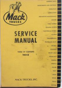 1966-1967 Mack R609ST Model Truck Parts Book