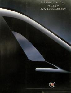 2002 Cadillac Escalade EXT Introduction Sales Folder Original