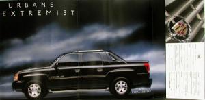 2002 Cadillac Escalade EXT Introduction Sales Folder Original