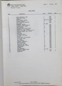 1969-1970 Mack R685F Model Truck Parts Book - Number 7235