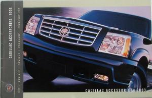 2003 Cadillac CTS Deville Seville Escalade EXT Accessories Sales Brochure Orig