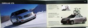 2003 Cadillac CTS Deville Seville Escalade EXT Accessories Sales Brochure Orig