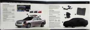 2003 Cadillac CTS Deville Seville Escalade EXT Accessories Sales Brochure Orig