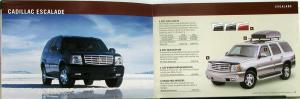 2003 Cadillac CTS Deville Seville Escalade EXT Accessories Sales Brochure Orig