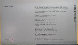 2004 Cadillac SRX Sales Card With Key Features on Back Side of Card Original