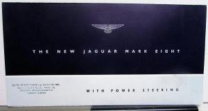 1958 Jaguar Mark VIII Dealer Sales Brochure Folder Power Steering Large Original