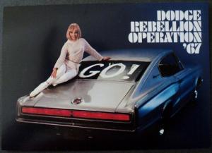 1967 Dodge Charger Dealer NOS Postcard ORIGINAL