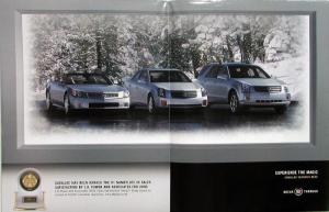 2004 Cadillac SRX Deville CTS Escalade EXT ESV Sales Brochure Folder Poster Orig