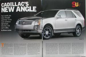 2004 Cadillac XLR CTS SRX 05 STS Review Motor Trend Sales Brochure Magazine