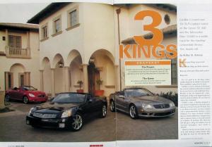 2004 Cadillac XLR CTS SRX 05 STS Review Motor Trend Sales Brochure Magazine