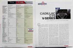2004 Cadillac XLR CTS SRX 05 STS Review Motor Trend Sales Brochure Magazine