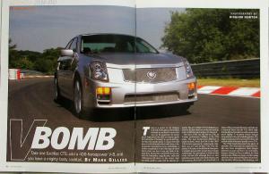 2004 Cadillac XLR CTS SRX 05 STS Review Motor Trend Sales Brochure Magazine