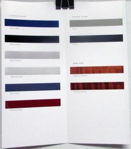 2005 Cadillac XLR Color & Trim Guide Sales Folder Brochure Original