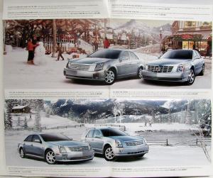2005 Cadillac Escalads CTS DTS STS SRX XLR Year End Sales Folder Brochure Orig