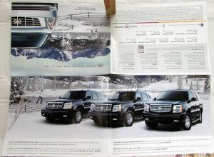 2005 Cadillac Escalads CTS DTS STS SRX XLR Year End Sales Folder Brochure Orig
