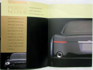 2001 Ford Forty-Nine Concept News Media Information Press Kit Brochure