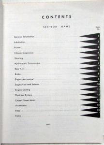 1959 Cadillac Service Shop Repair Manual  - Reproduction