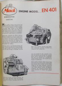 1957-1962 Mack N-42T 1384 Truck Service Shop Manual