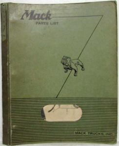 1958-1962 Mack N61T Cab Assembly Section of Parts Book