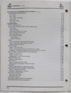 1986 Mack MS Model Cab-Over Mid-Liner Service Shop Repair Manual Section XIV