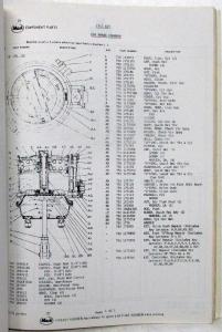 1979 Mack M75ASX 7551-7552 Model Truck Parts Book