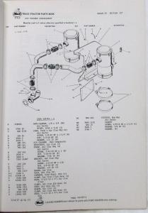 1970 Mack M35X 3506-07 Model Truck Parts Book - Number 8209