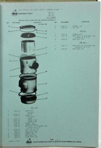 1968 Mack M65X 1027-28 Model Truck Parts Book - Number 6369