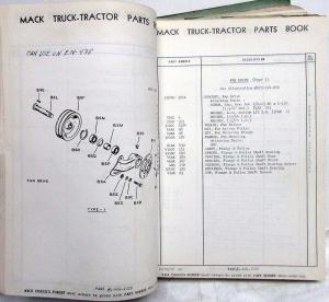 1959 Mack N60P N60T N60LT Model Truck Parts Book - Number 2645