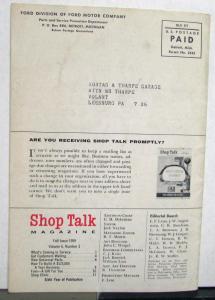 1959 Ford Shop Talk Vol 6 No 3 Magazine