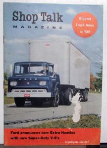 1958 Ford Shop Talk Magazine Heavy Duty Truck Issue Tilt Tandem Conventional