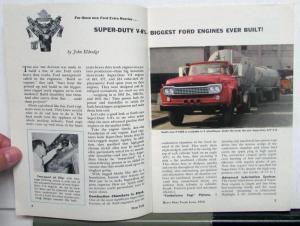 1958 Ford Shop Talk Magazine Heavy Duty Truck Issue Tilt Tandem Conventional
