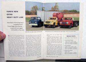 1958 Ford Shop Talk Magazine Heavy Duty Truck Issue Tilt Tandem Conventional