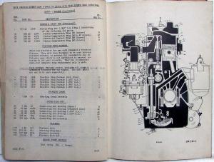 1944 Mack EH and EHT Model Truck with EN354 Engine Parts Book - Number 1458