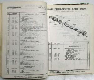 1969 Mack F611ST 2988 Model Truck Parts Book - Number 7307