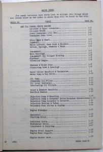 1950 Mack EQT Model Truck with END510 Engine Parts Book - Number 1880